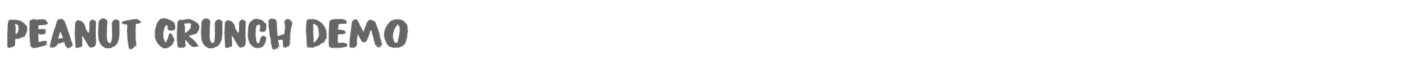 Peanut Crunch Peanut Crunch DEMO.otf font preview